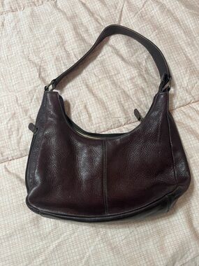 Vintage Women's Dark Brown genuine Leather Shoulder Bag